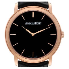 Audemars Piguet Jules Extra-Thin Rose Gold Mens Watch 15180OR Papers