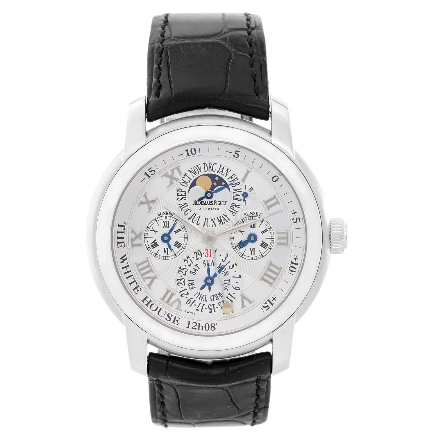Audemars Piguet Jules Audemars Clinton Foundation White Gold Automatic Watch