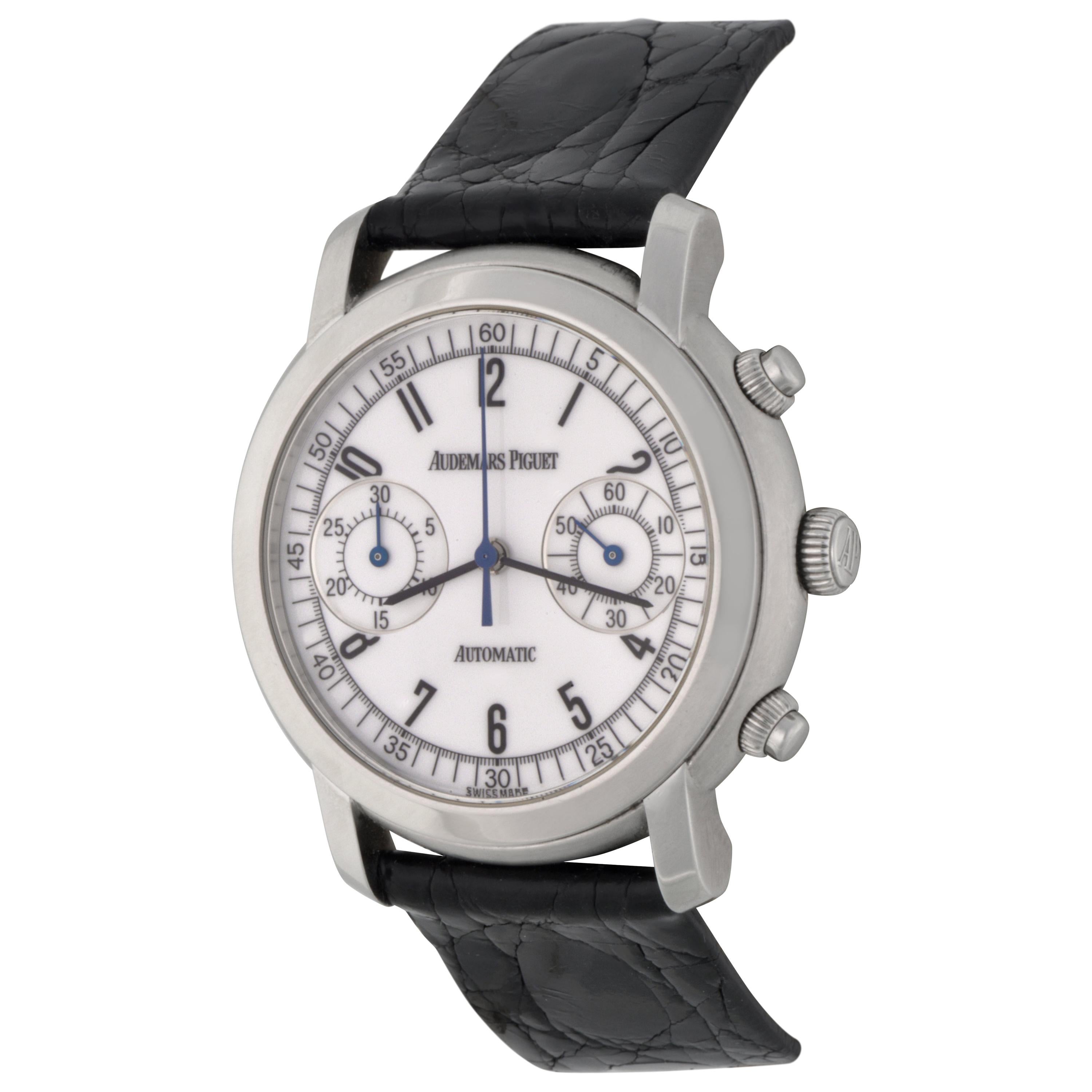 Audemars Piguet Jules Audemars Stainless Steel Chronograph Wristwatch