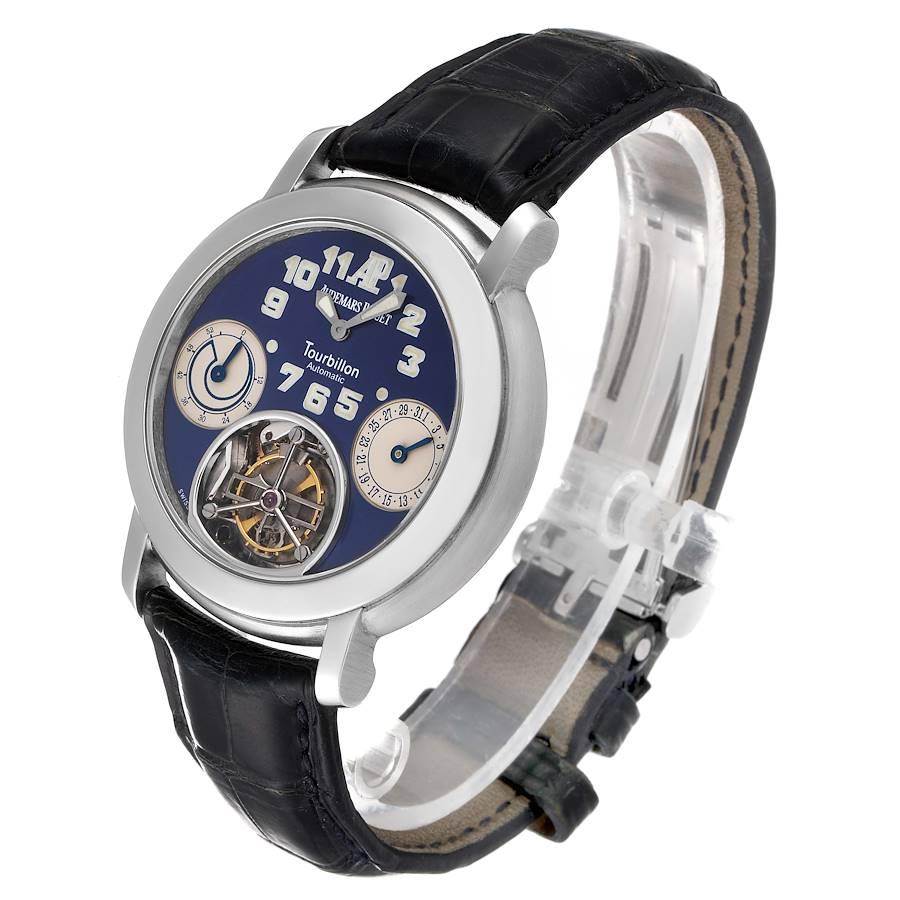 Audemars Piguet Jules Audemars Tourbillon Platin Herrenuhr 25964PT Karte im Zustand „Hervorragend“ in Atlanta, GA
