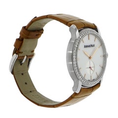 Audemars Piguet "Jules Audemars" White Gold Diamond Bezel manual Wristwatch