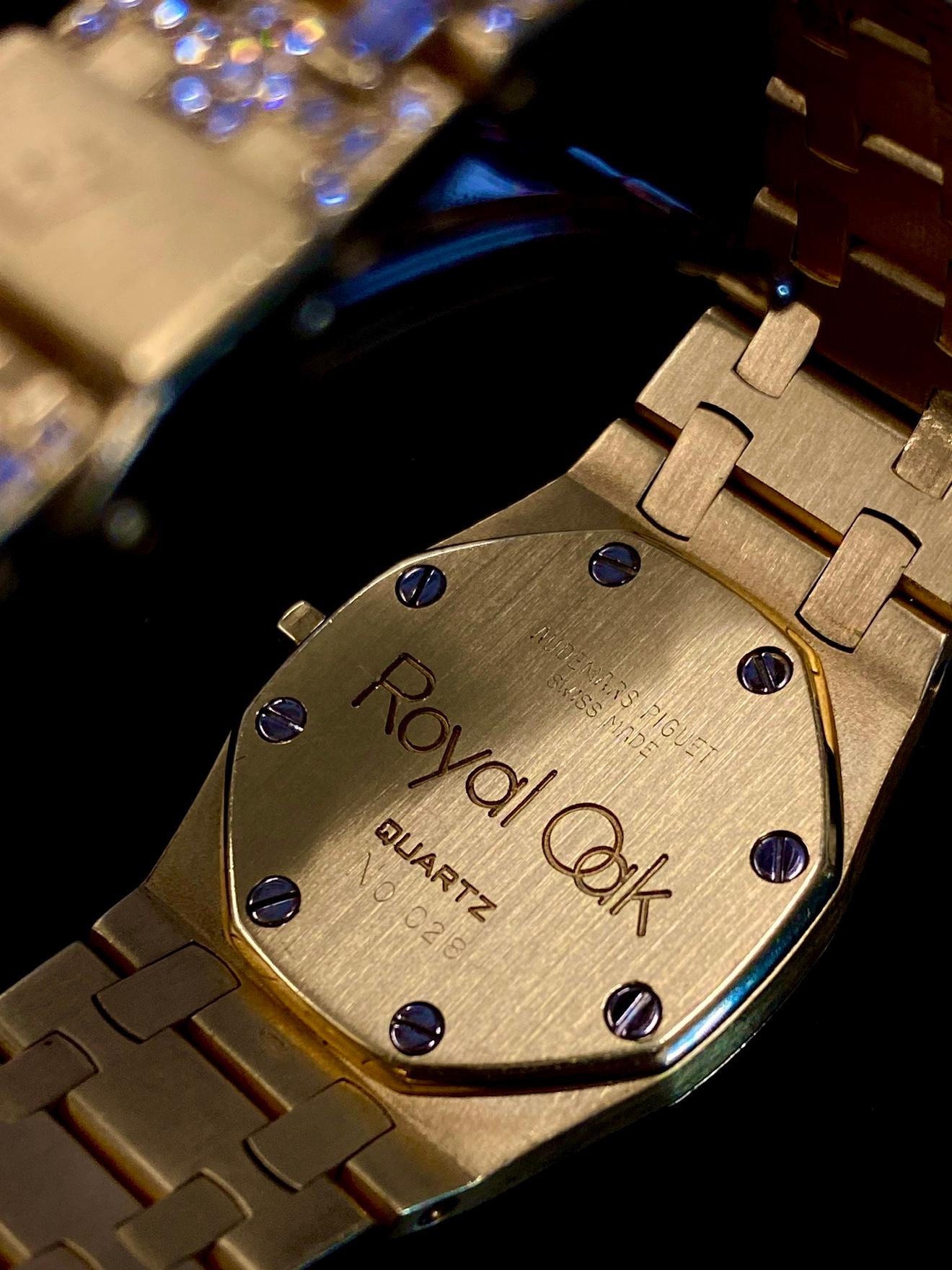 Men's Audemars Piguet Ladies 18k YG & Diamond Wristwatch For Sale