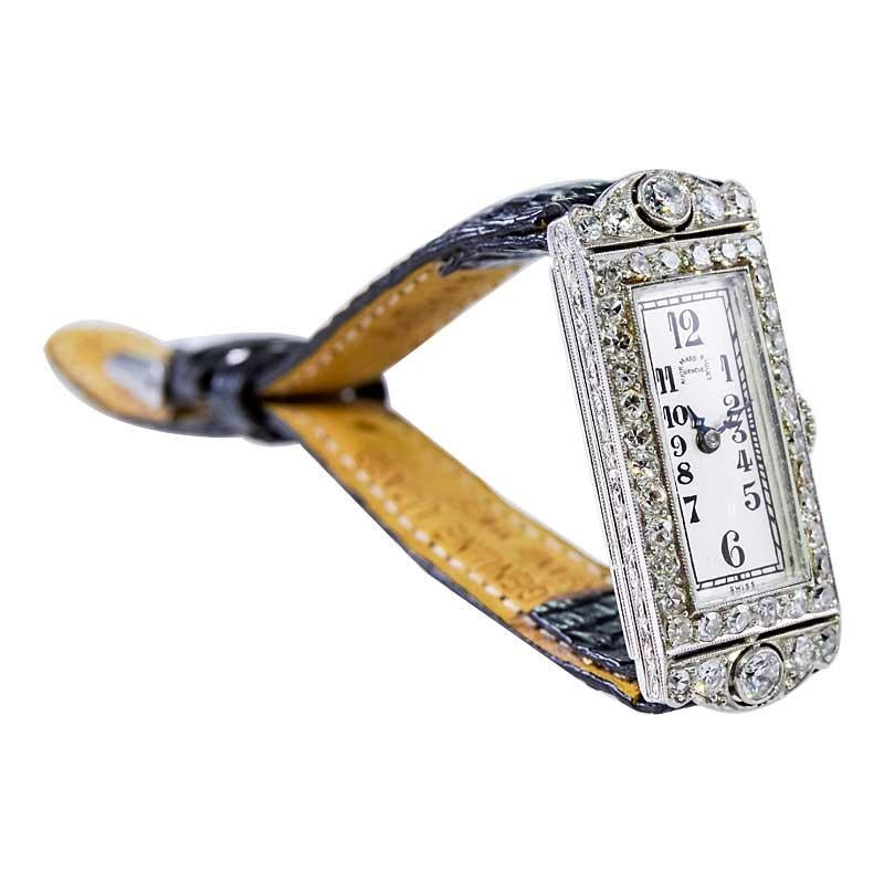 Women's Audemars Piguet Ladies Platinum Art Deco Dress Watch, circa 1930s