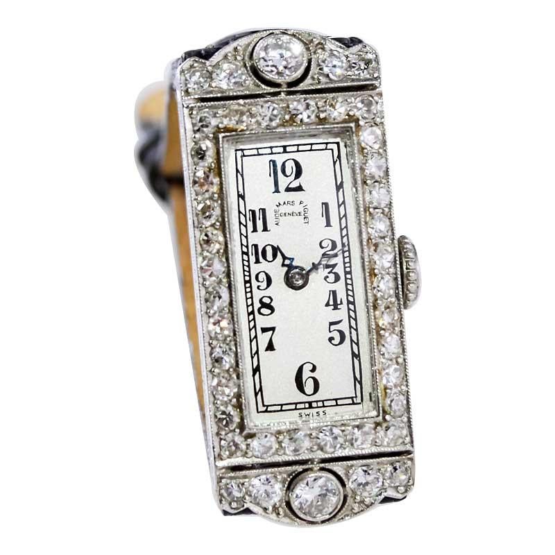 Audemars Piguet Ladies Platinum Art Deco Dress Watch, circa 1930s 2