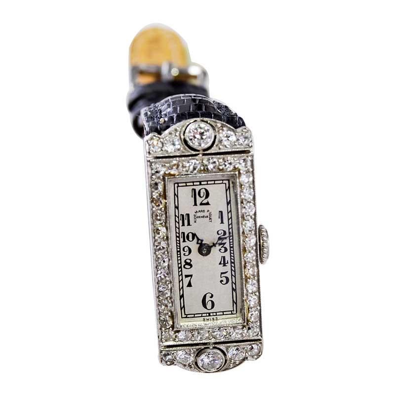 Audemars Piguet Ladies Platinum Art Deco Dress Watch, circa 1930s 3