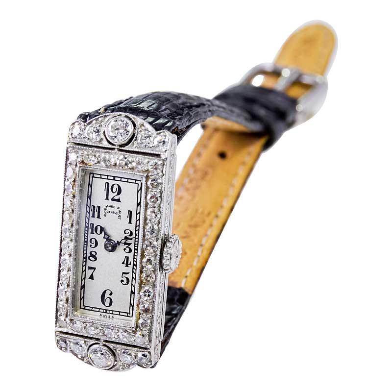 Audemars Piguet Ladies Platinum Art Deco Dress Watch, circa 1930s 4