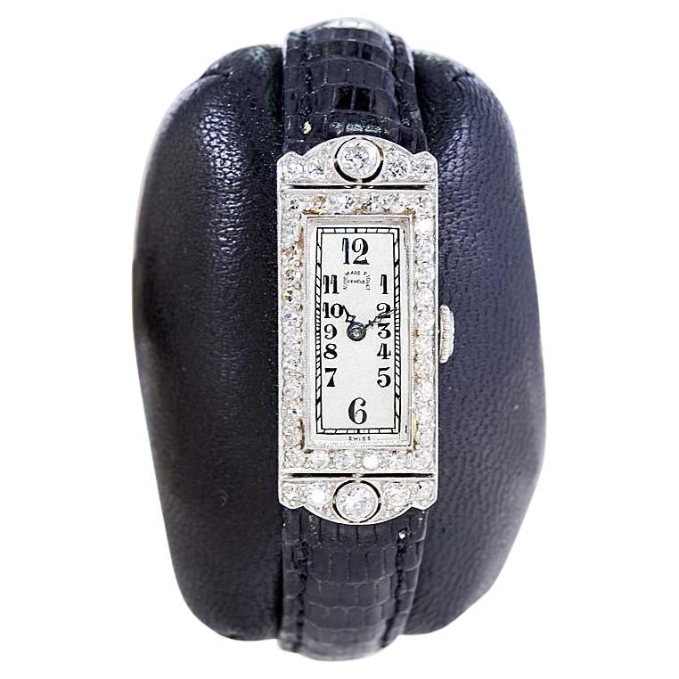 Audemars Piguet Ladies Platinum Art Deco Dress Watch, circa 1930s