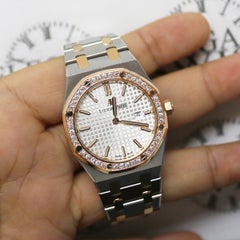 Audemars Piguet Ladies Royal Oak 18 Karat Rose Gold/SS Watch