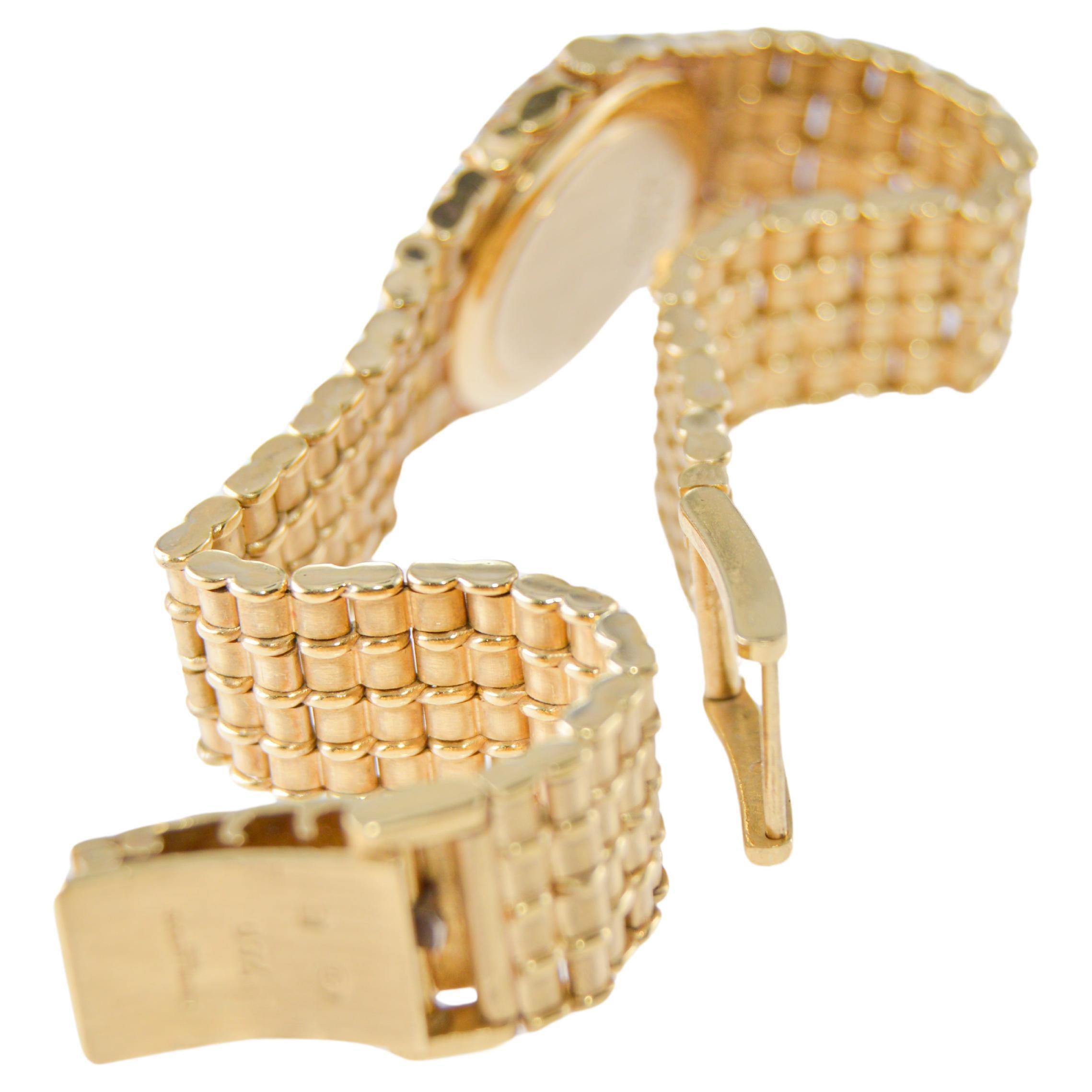 Audemars Piguet Ladies Yellow Gold Bamboo Bracelet Dress Style Quartz Watch 3