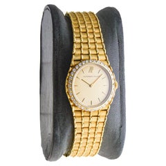 Audemars Piguet Ladies Yellow Gold Bamboo Bracelet Dress Style Quartz Watch