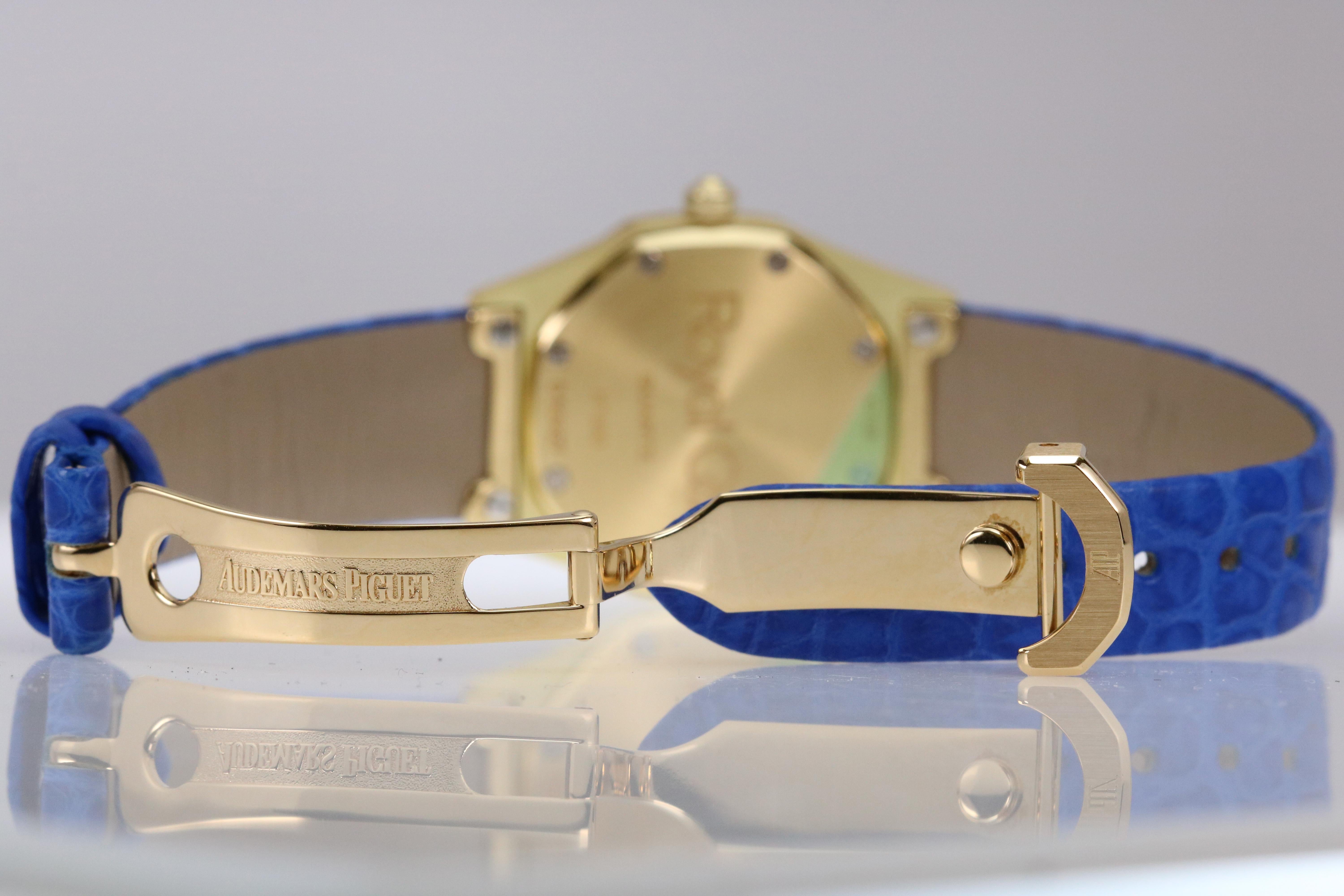 Audemars Piguet Ladies Yellow Gold Royal Oak Quartz Wristwatch 4