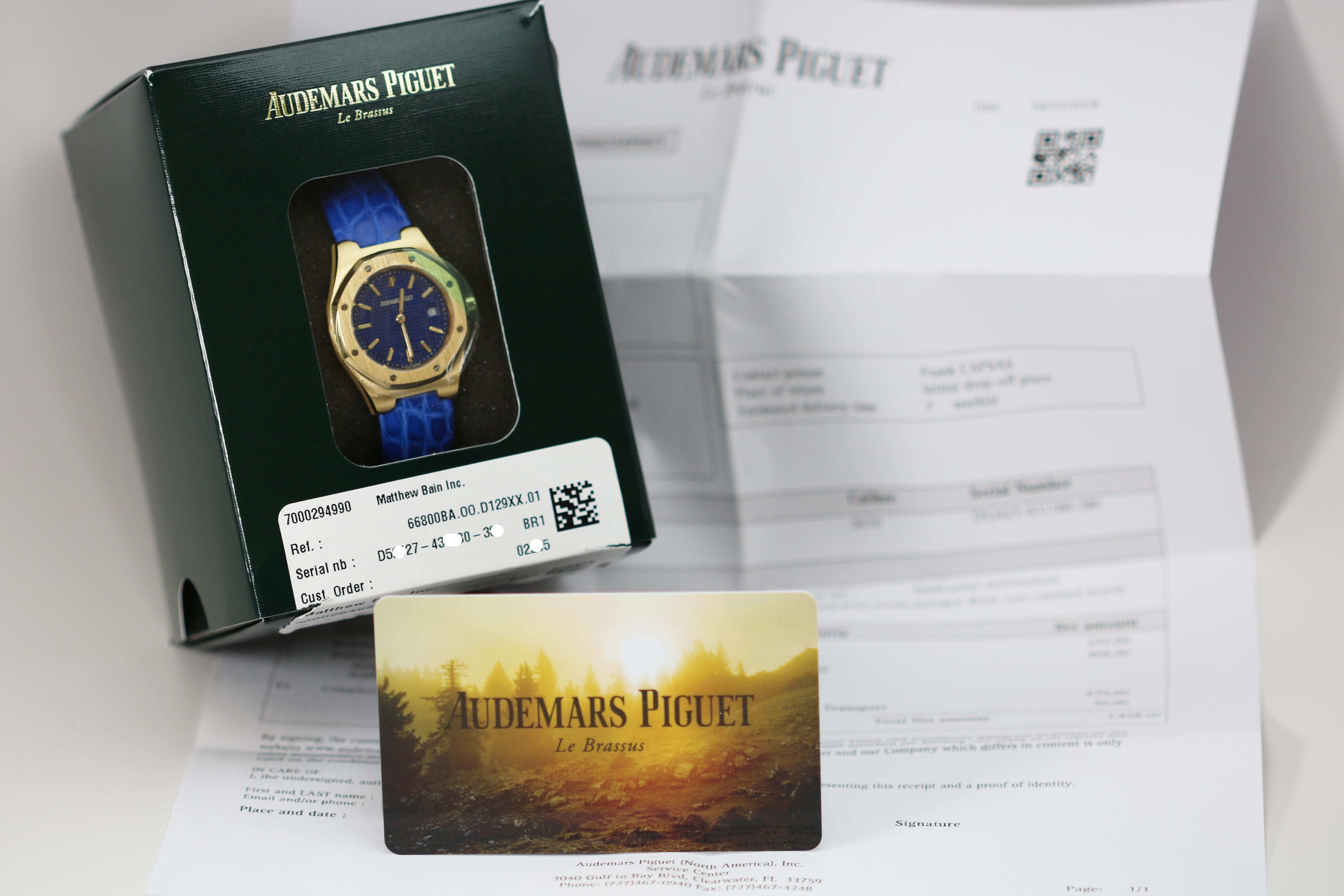 Women's Audemars Piguet Ladies Yellow Gold Royal Oak Quartz Wristwatch
