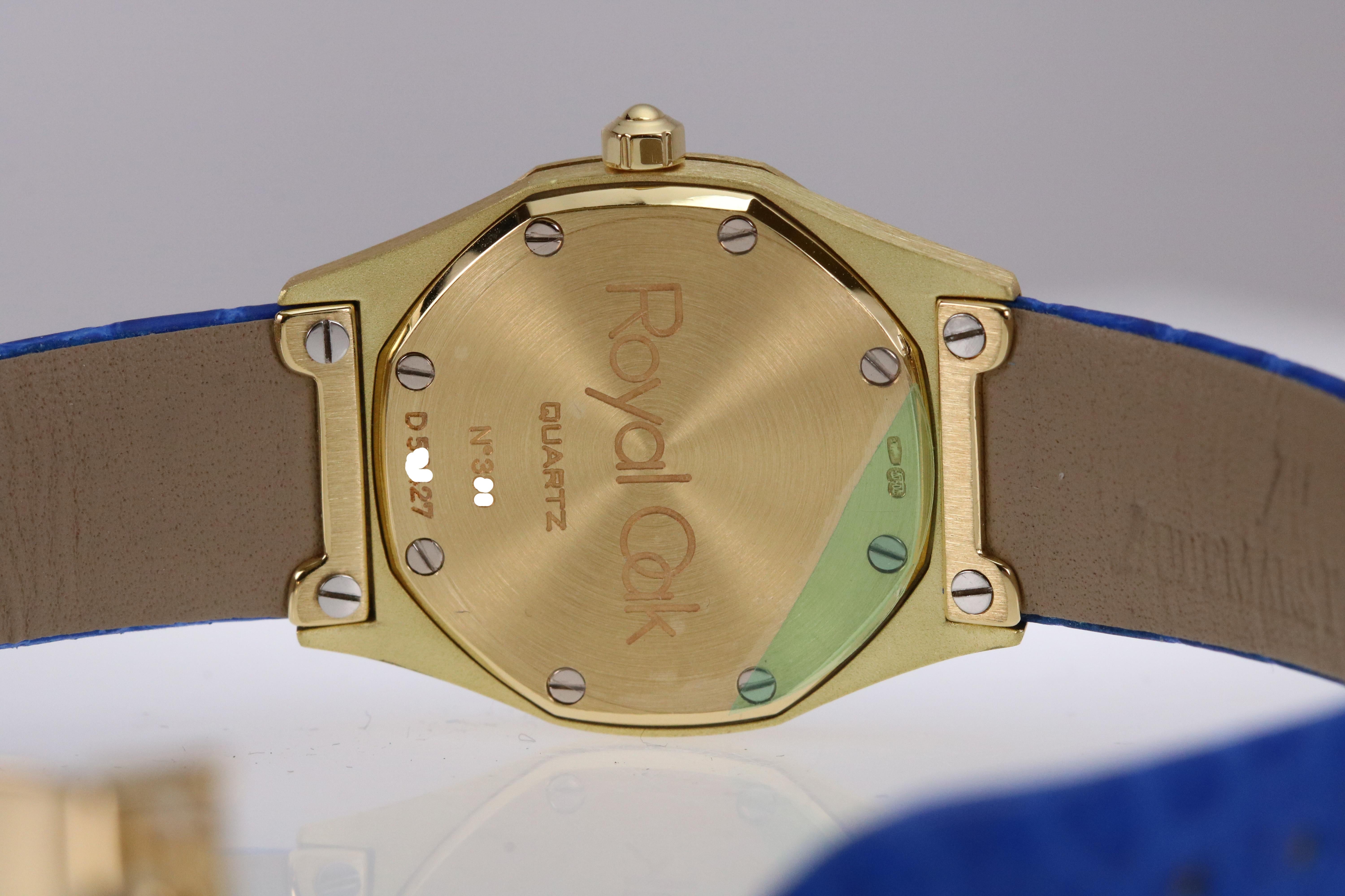 Audemars Piguet Ladies Yellow Gold Royal Oak Quartz Wristwatch 2