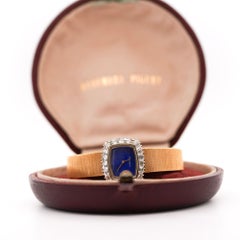 Audemars Piguet Lapislázuli 23mm Bisel Diamante Oro 18K Reloj Manual Señora