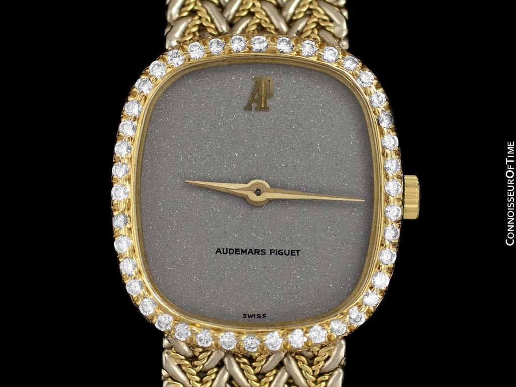 Audemars Piguet Montre Meridian pour femme avec bracelet en acier inoxydable et or 18 carats en vente 3