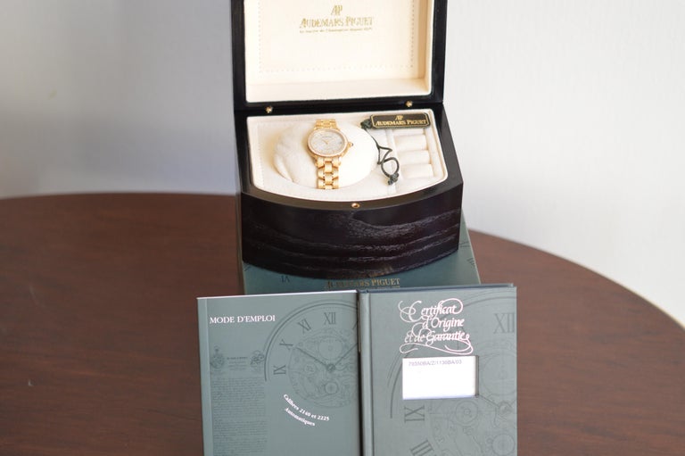 Audemars Piguet Milenary 18k Yellow Gold Diamond Index Unworn Full Set For  Sale at 1stDibs