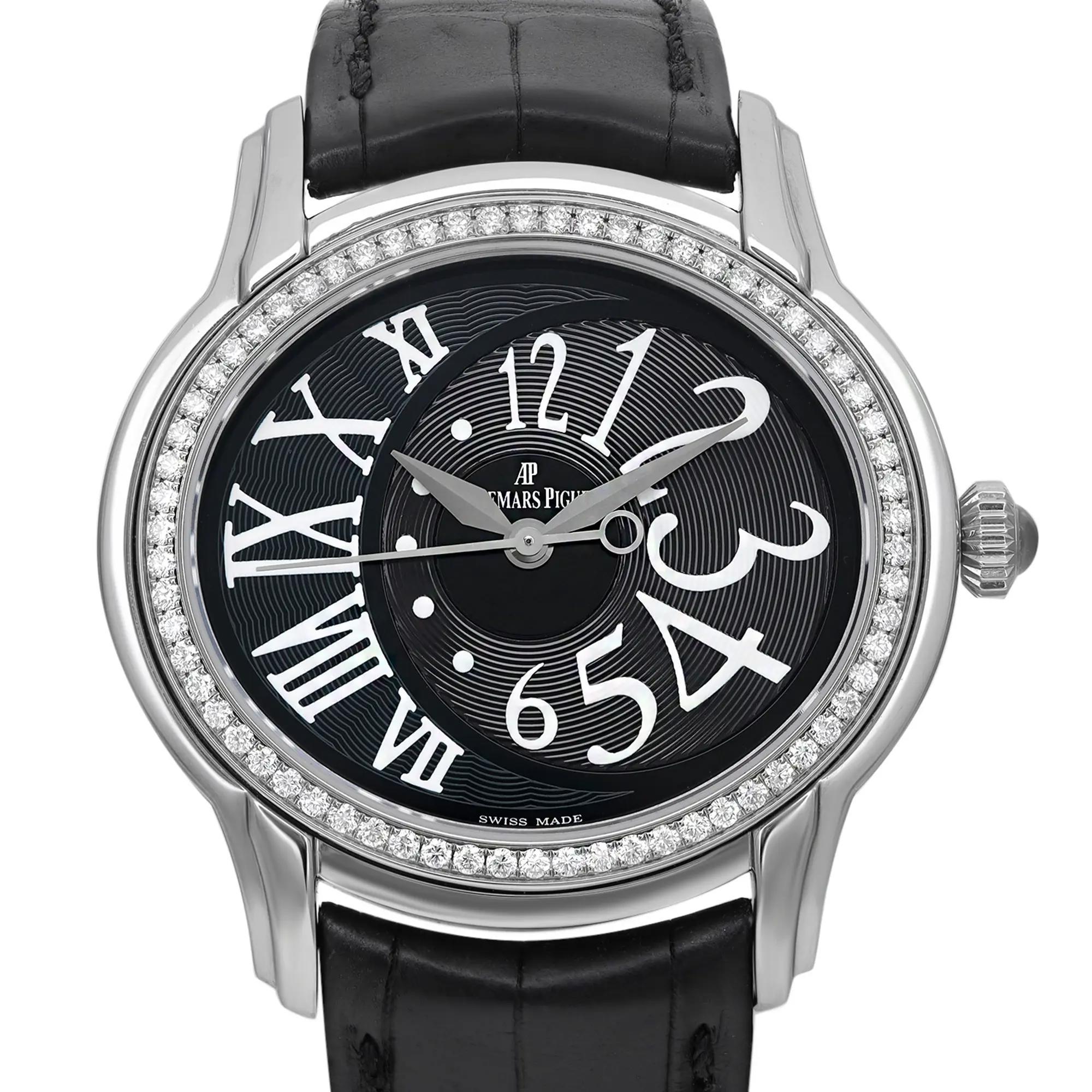 Pre-owned in excellent condition. Factory Diamond. The bezel is set with 66 Diamonds. Comes with a paper dated 2014. There is no original box.

General Information
Brand: Audemars Piguet
Model: Millenary
Model Number: 77301ST.ZZ.D002CR.01
Type: