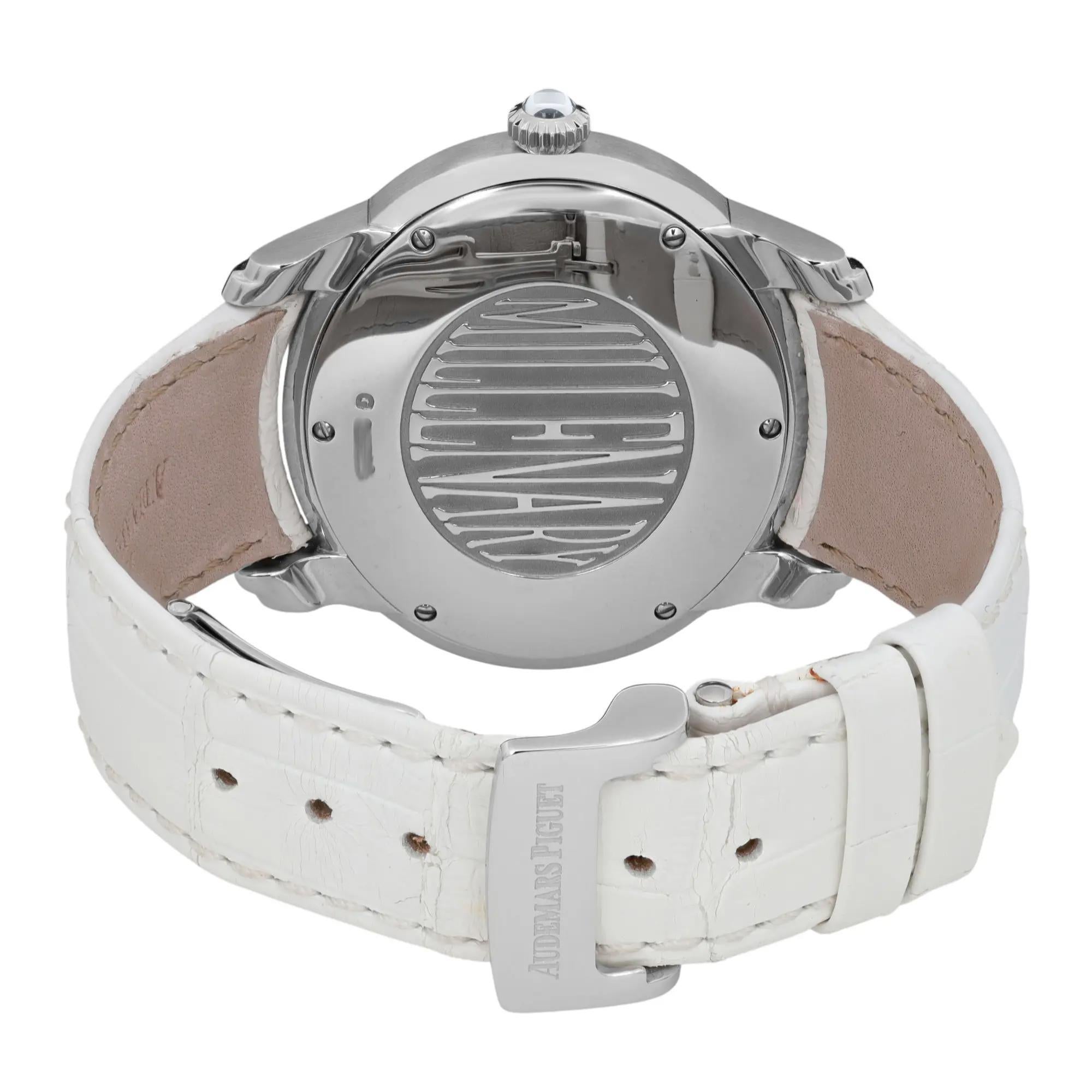 Audemars Piguet Montre Femme Millenary 39mm Steel Diamond Silver Dial 77301ST Pour femmes en vente