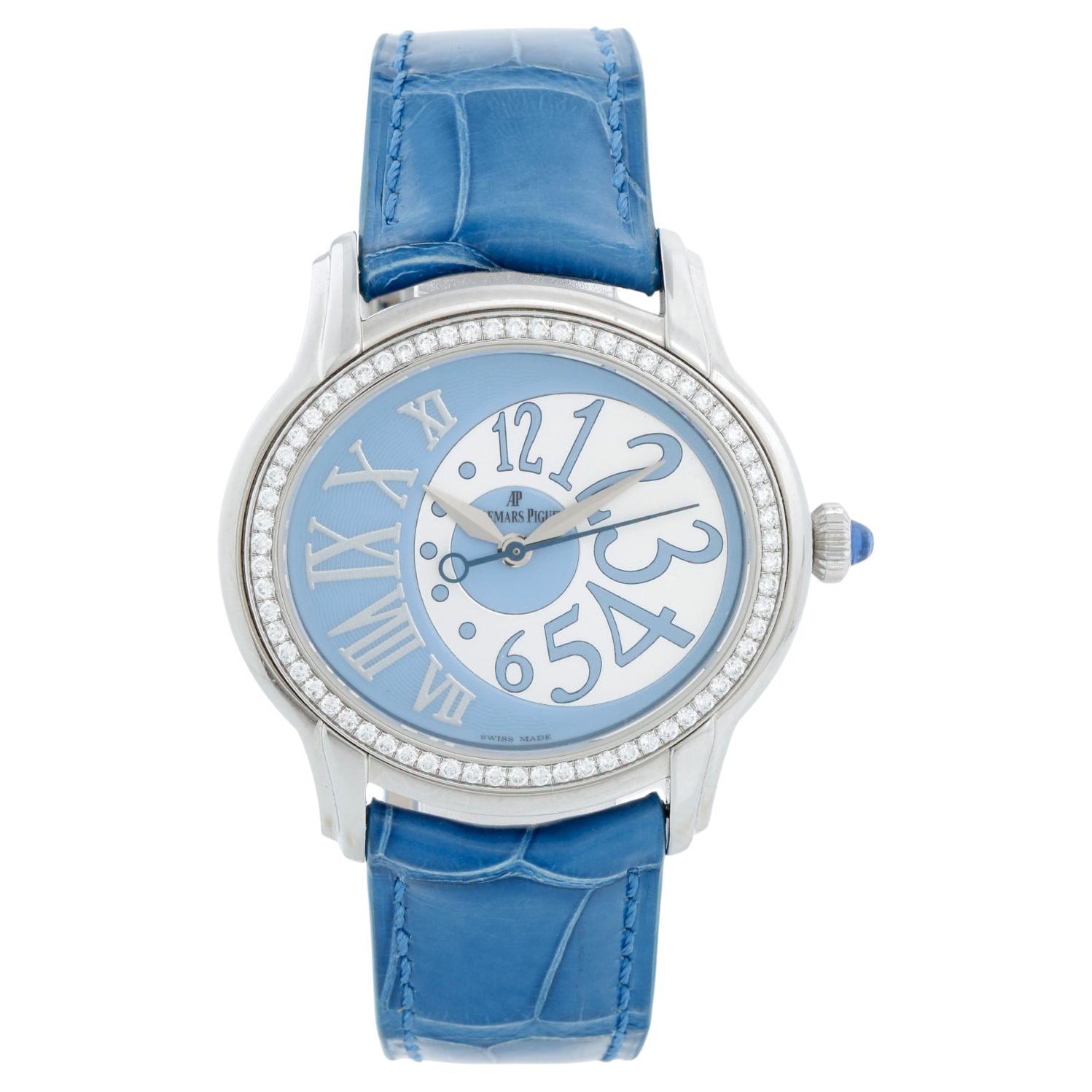 Audemars Piguet "Millenary" Blue Ladies Watch 77301ST.ZZ.D303CR.01