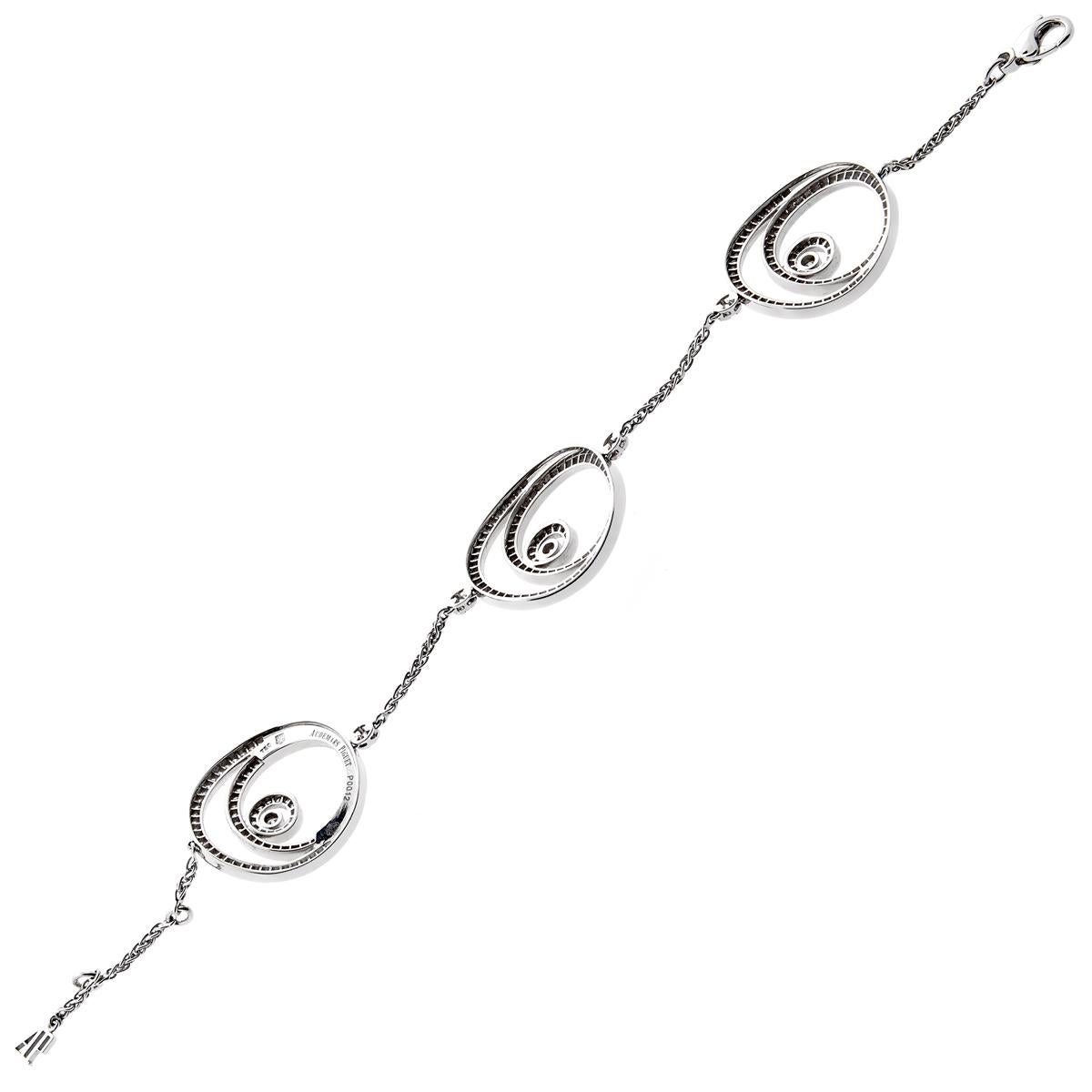 Bracciale Audemars Piguet Millenary con diamanti in oro bianco 18 carati In condizioni ottime in vendita a Feasterville, PA