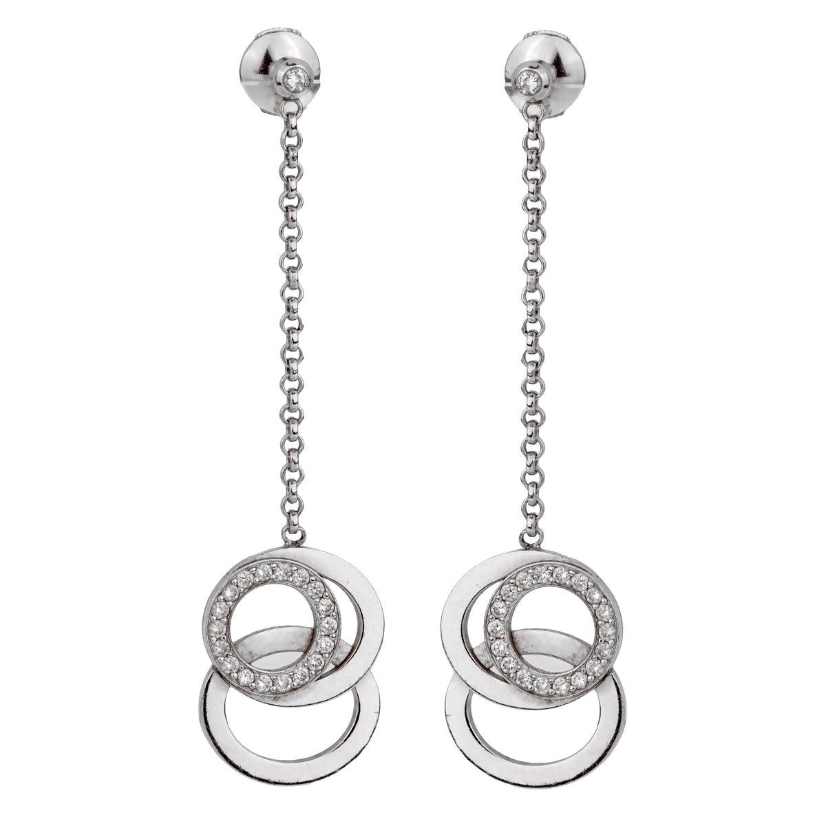 Audemars Piguet Millenary Diamond Drop White Gold Earrings