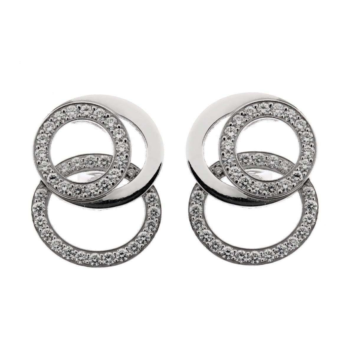 Round Cut Audemars Piguet Millenary Diamond Earrings For Sale