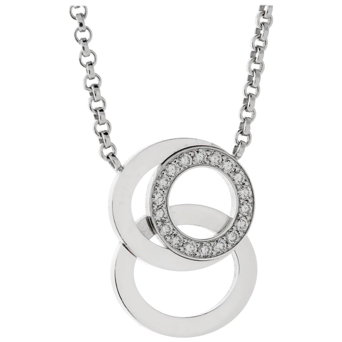 Audemars Piguet Millenary Diamond White Gold Necklace For Sale