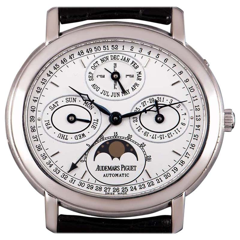 Audemars Piguet Millenary Quantieme Perpetual Calendar White Gold White
