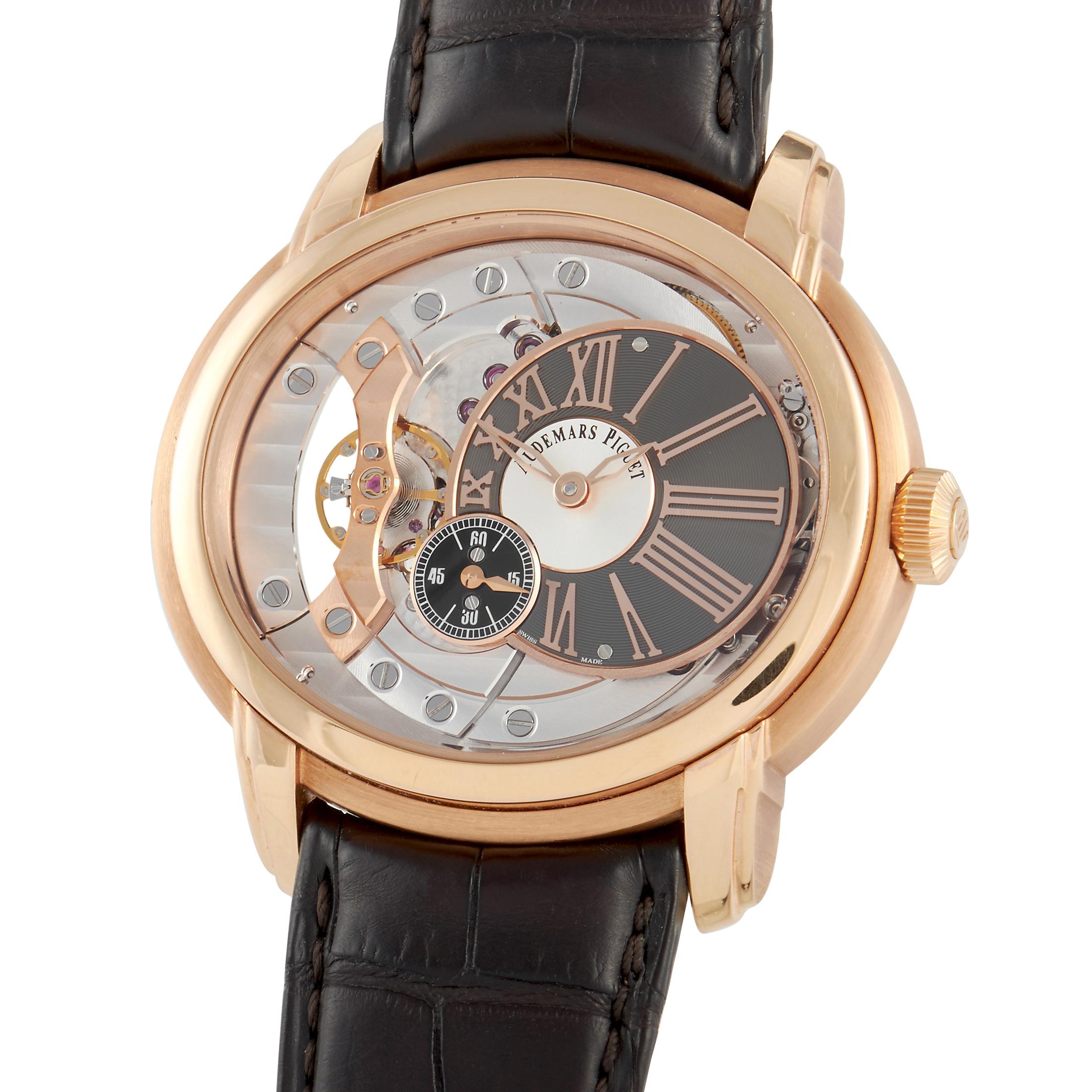 The Audemars Piguet Millenary Watch, reference number 15350 OR.00.D093CR.01, is a surprising timepiece that defies convention in the best way possible. 

A creative interpretation of a modern timepiece, this impeccably crafted watch features an oval