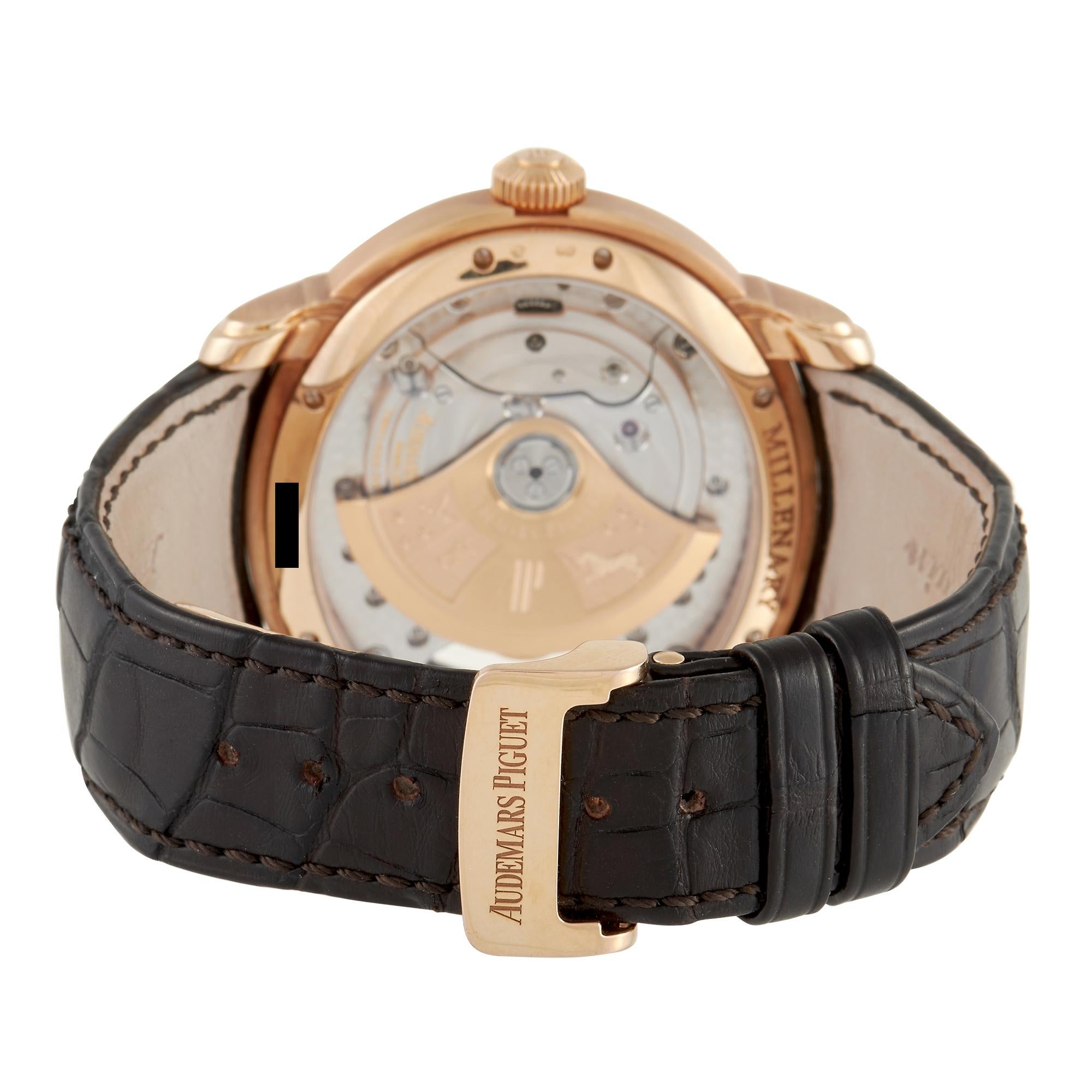 Audemars Piguet Millenary Rose Gold Watch 15350 OR.00.D093CR.01 In Excellent Condition In Southampton, PA