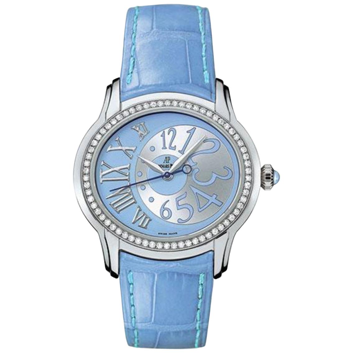 Audemars Piguet Millenary Stainless Steel Ladies Watch 77301ST.ZZ.D303CR.01 For Sale