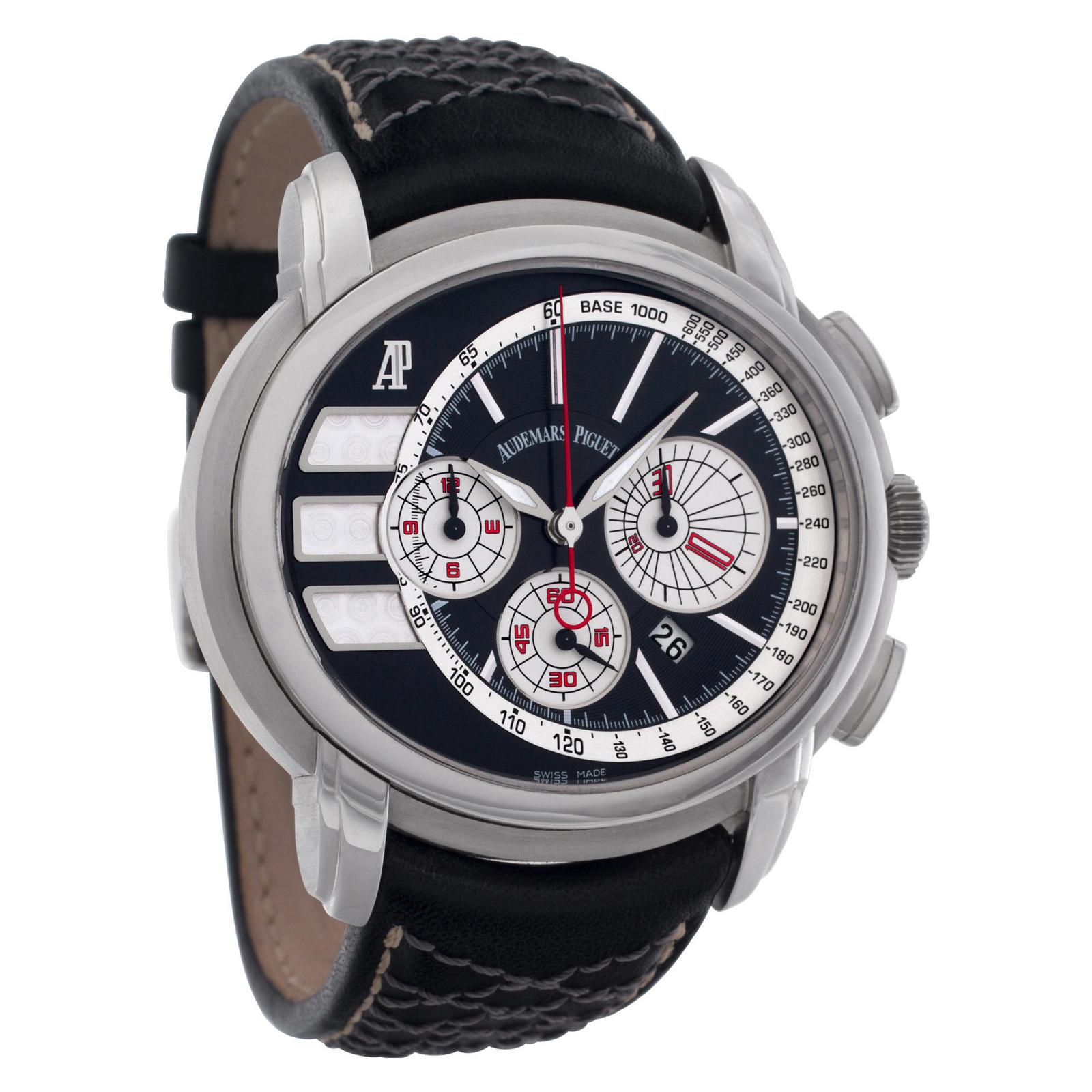 Audemars Piguet Millenary Tour Chrono Watch 26142ST.OO.D001VE.01 In Excellent Condition In New York, NY