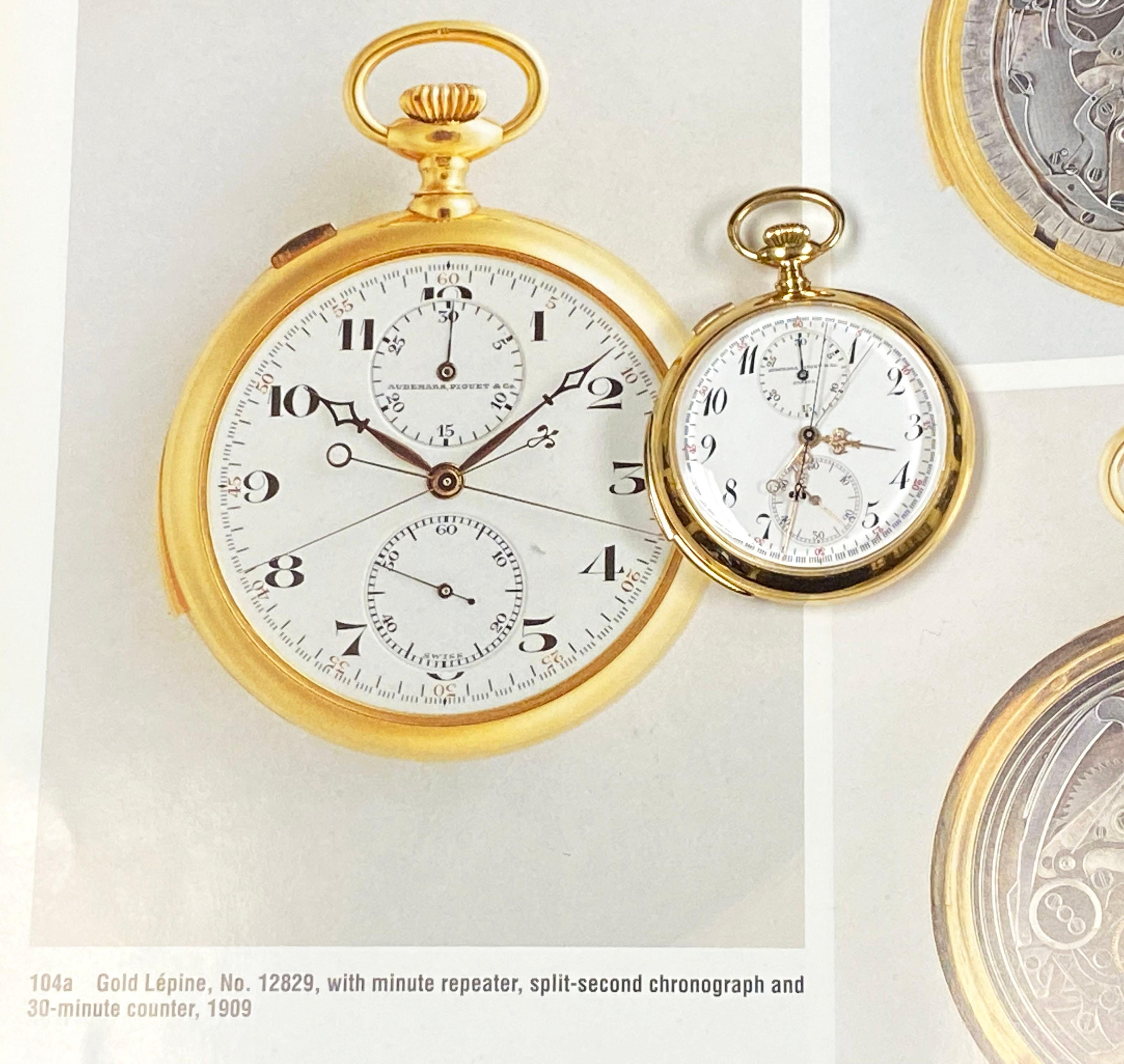 Audemars Piguet Minutenrepetition Chronograph Taschenuhr Historische Präsentation 1