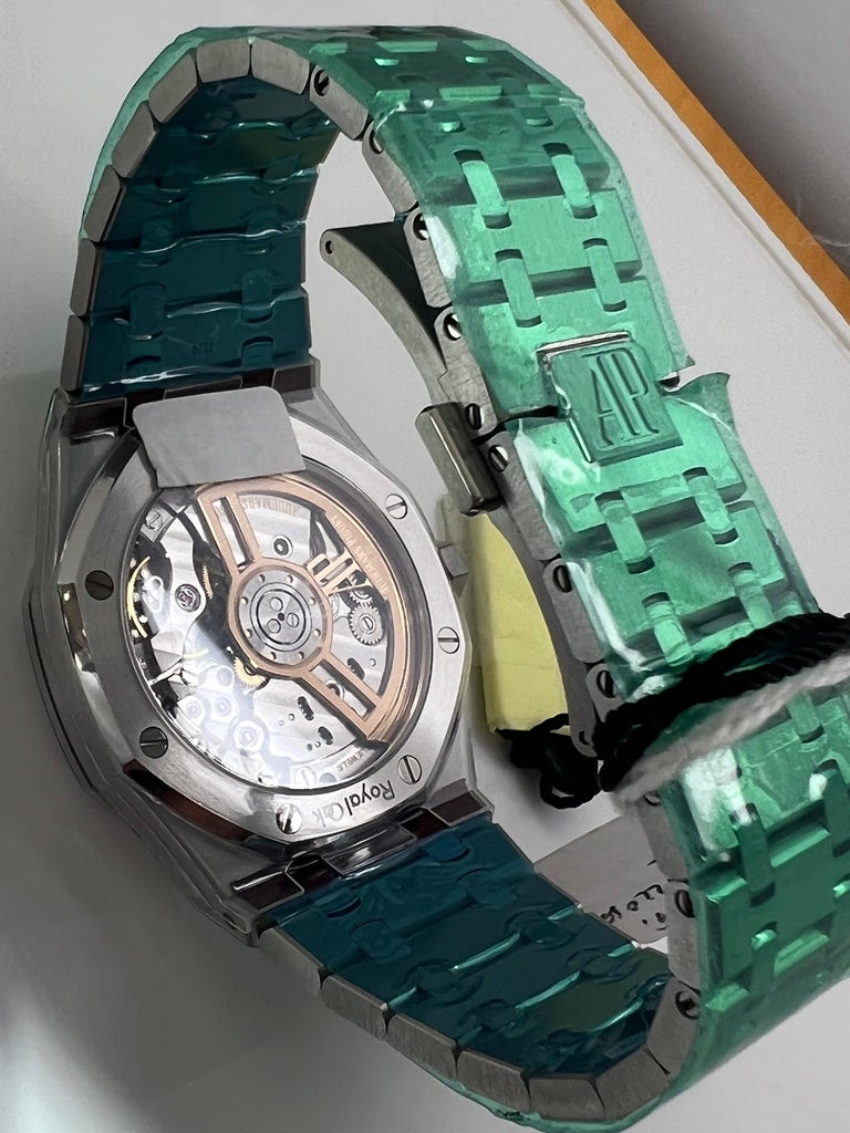 Audemars Piguet New AP Royal Oak Edelstahl Grau Zifferblatt