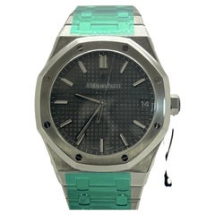 Used Audemars Piguet New AP Royal Oak Stainless Steel Grey Dial 15500ST