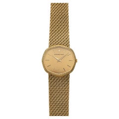 Audemars Piguet Achteckige 18K Gelbgold Champagner Zifferblatt manuell 30x31mm