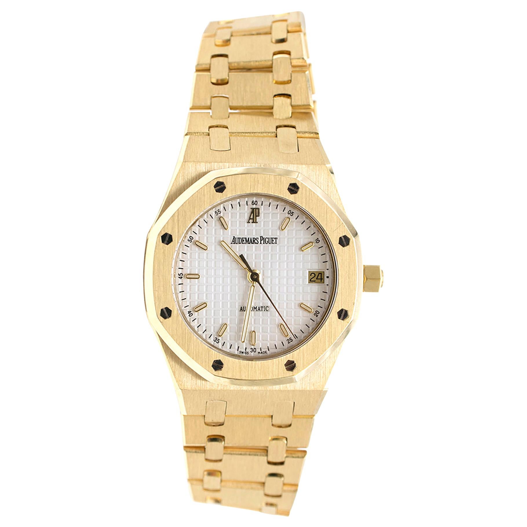 Audemars Piguet Octagonal Royal Oak 18 Karat Yellow Gold Watch