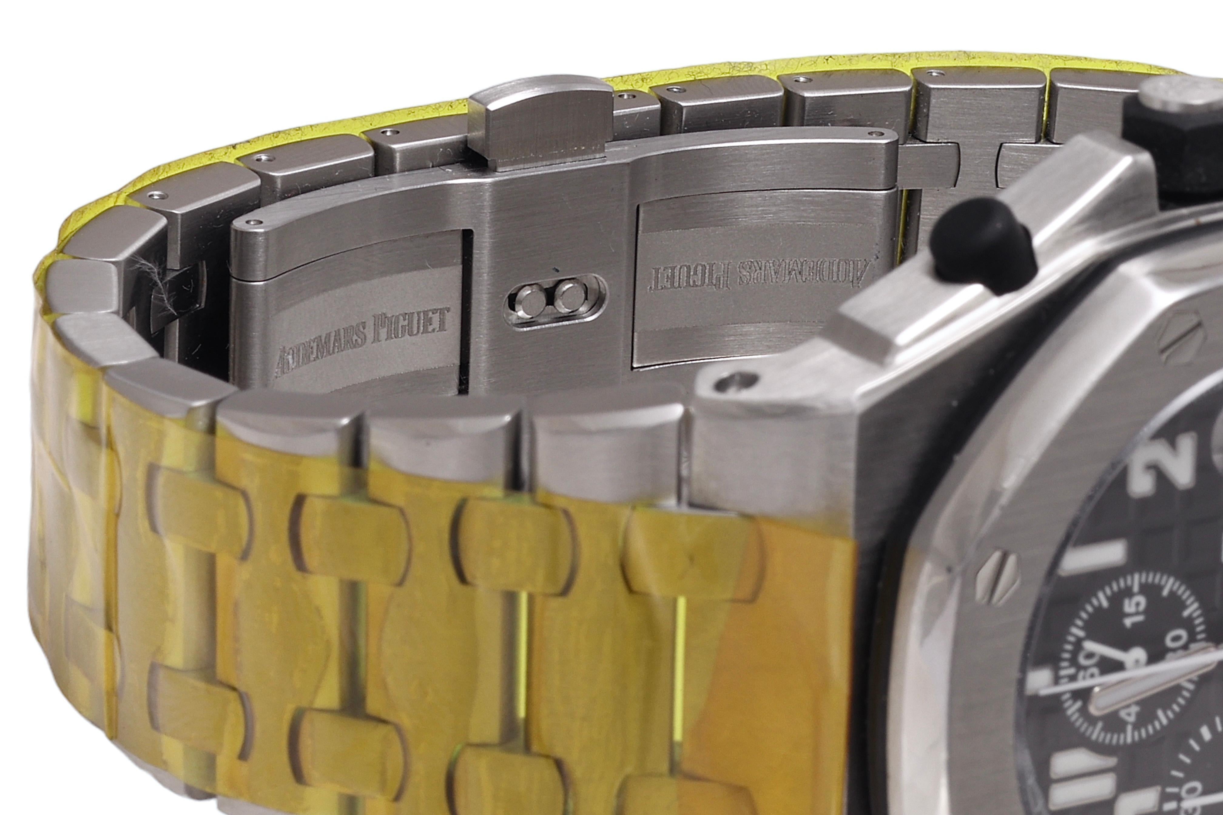 Audemars Piguet Off Shore Chronographe, Extract/Boîte/révision Réf. 26020ST en vente 6