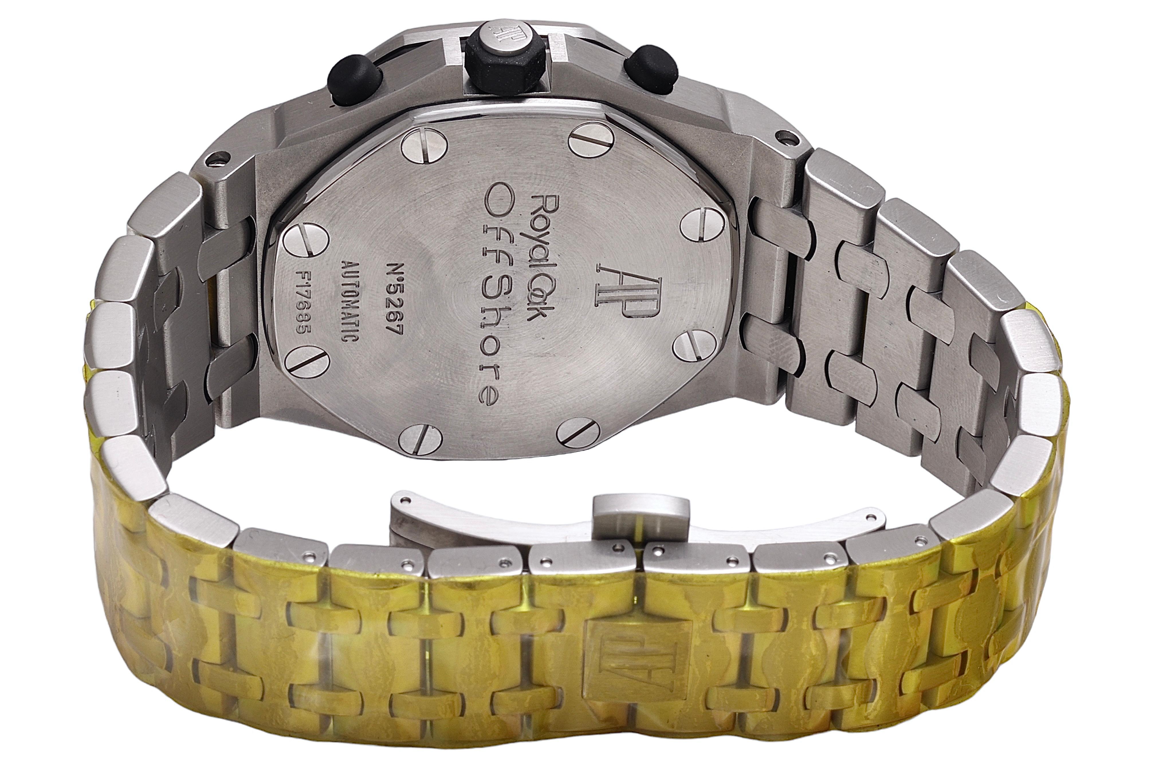 Audemars Piguet Off Shore Chronographe, Extract/Boîte/révision Réf. 26020ST en vente 2