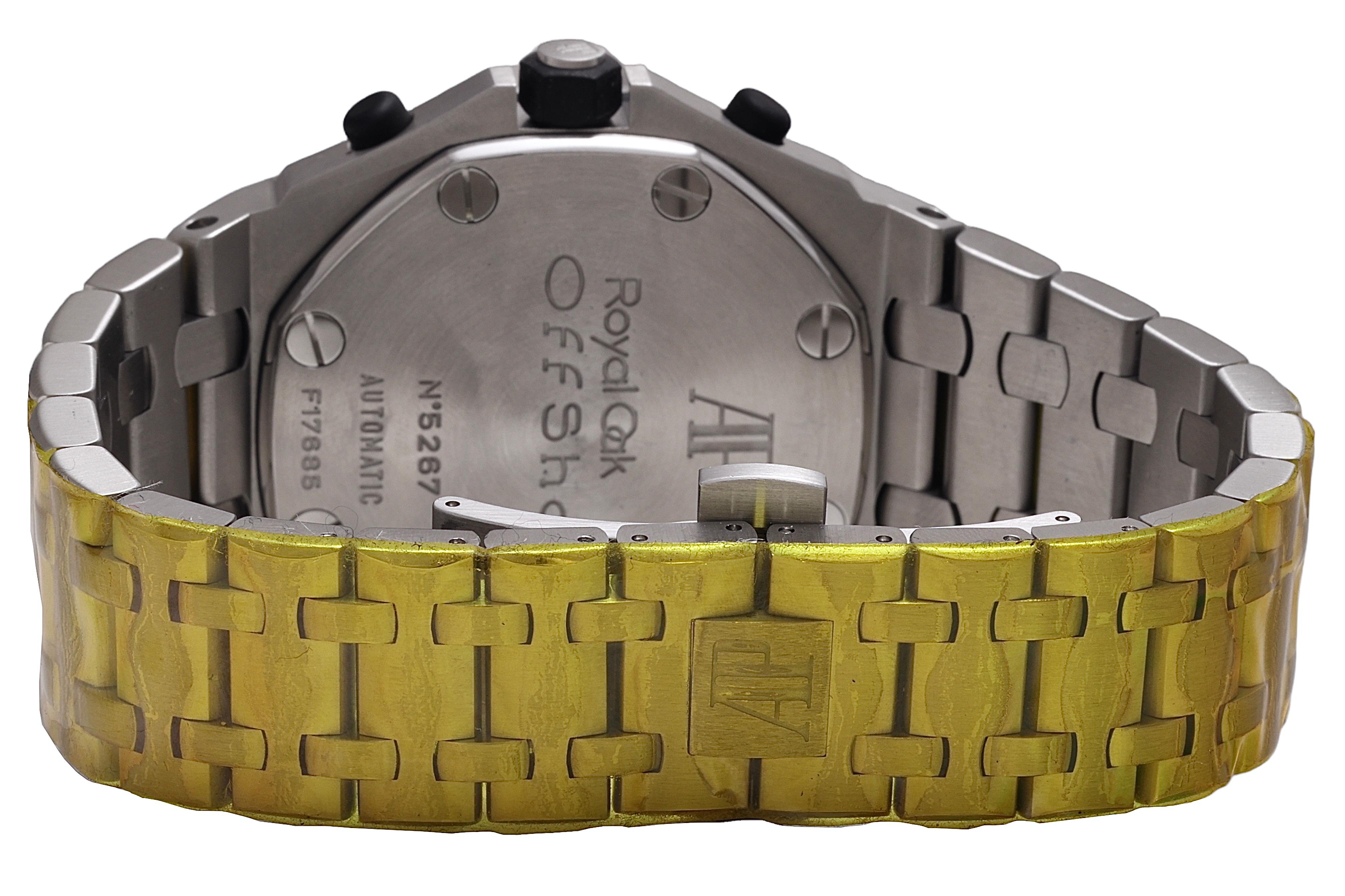 Audemars Piguet Off Shore Chronographe, Extract/Boîte/révision Réf. 26020ST en vente 3