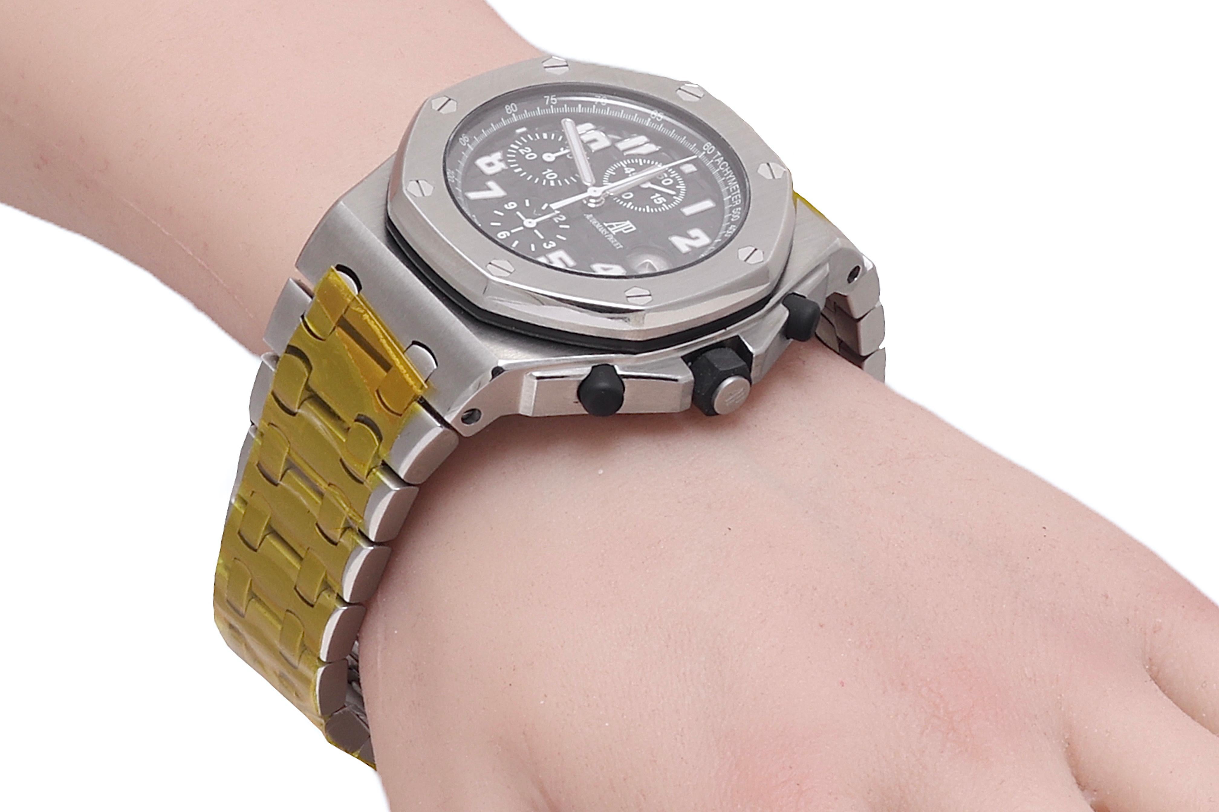 Audemars Piguet Off Shore Chronographe, Extract/Boîte/révision Réf. 26020ST en vente 4