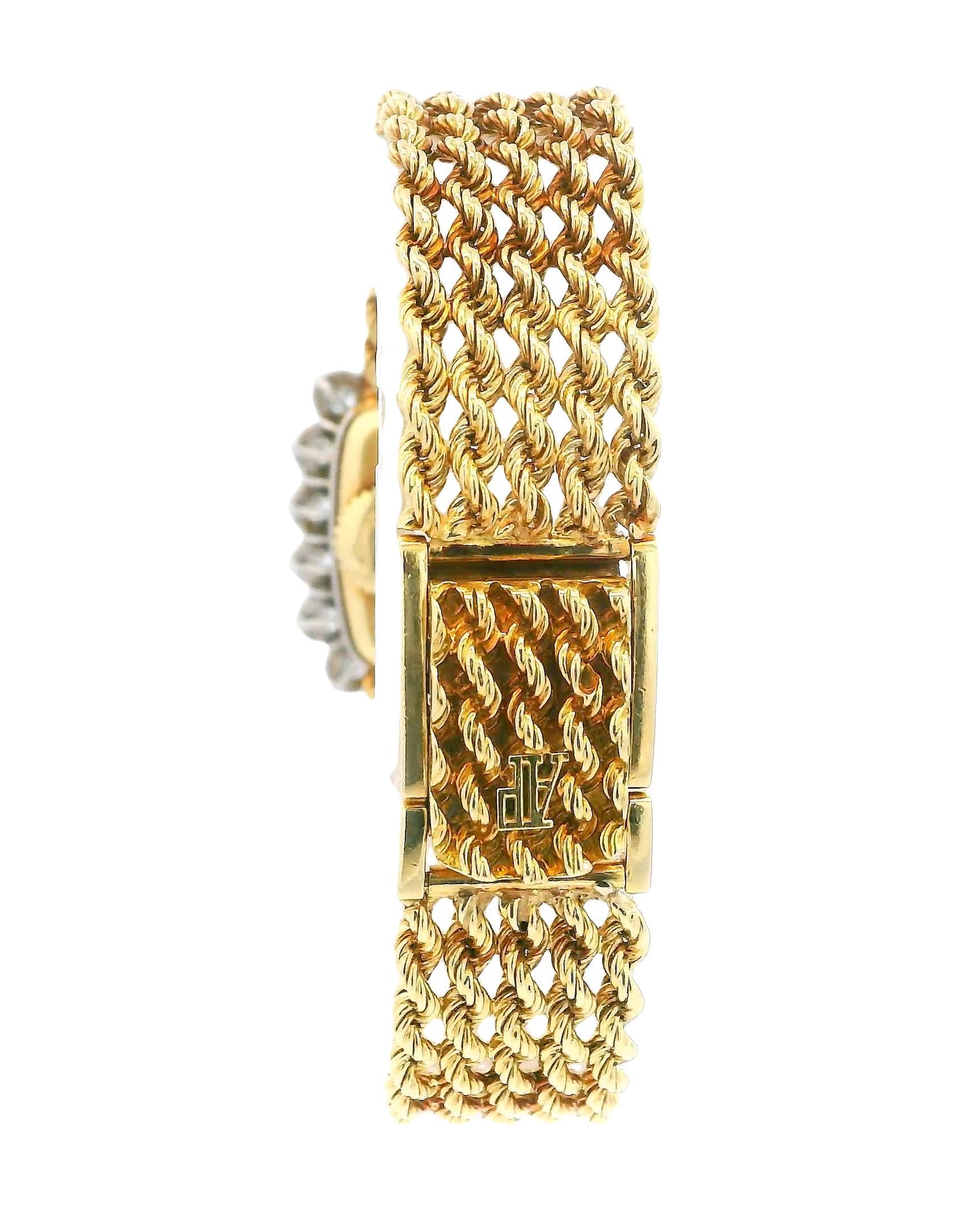 Audemars Piguet Onyx Zifferblatt Diamant Lünette Damenuhr (Rundschliff)
