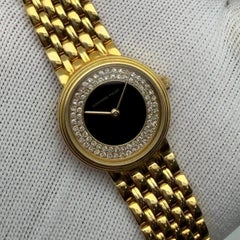Audemars Piguet Onyx Diamant 24mm 18K Gelbgold Vintage Uhr