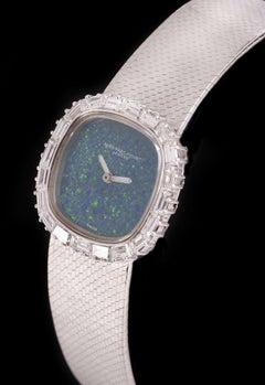 Audemars Piguet Opal Dial Diamond Set Manual Wind Cocktail Wristwatch