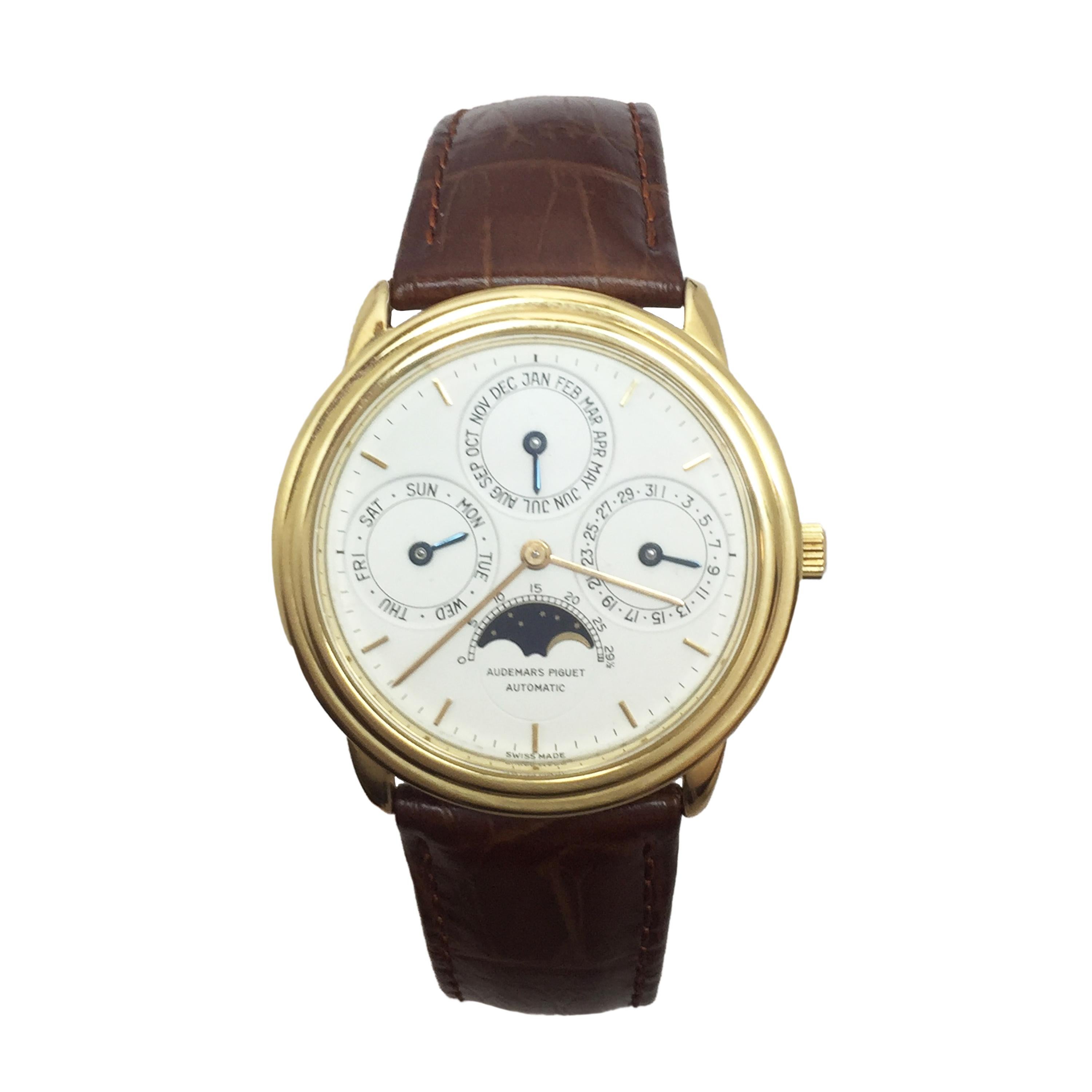Audemars Piguet Perpetual Triple Calendar Moonphase Automatic Wristwatch
