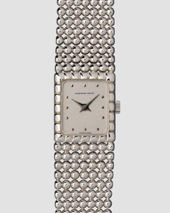 Audemars Piguet Pinball Silver Dial Ladies 18k WG 1980s