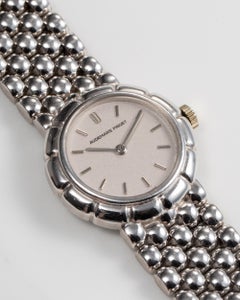 Audemars Piguet Pinball Silver Dial Ladies 18k WG