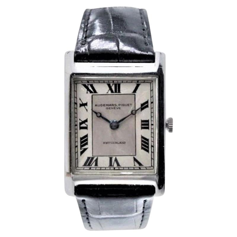 Audemars Piguet Platinum Handmade Art Deco Watch, circa 1930s