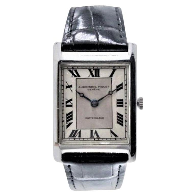 Audemars Piguet Platinum Handmade Art Deco Watch, circa 1930s For Sale ...