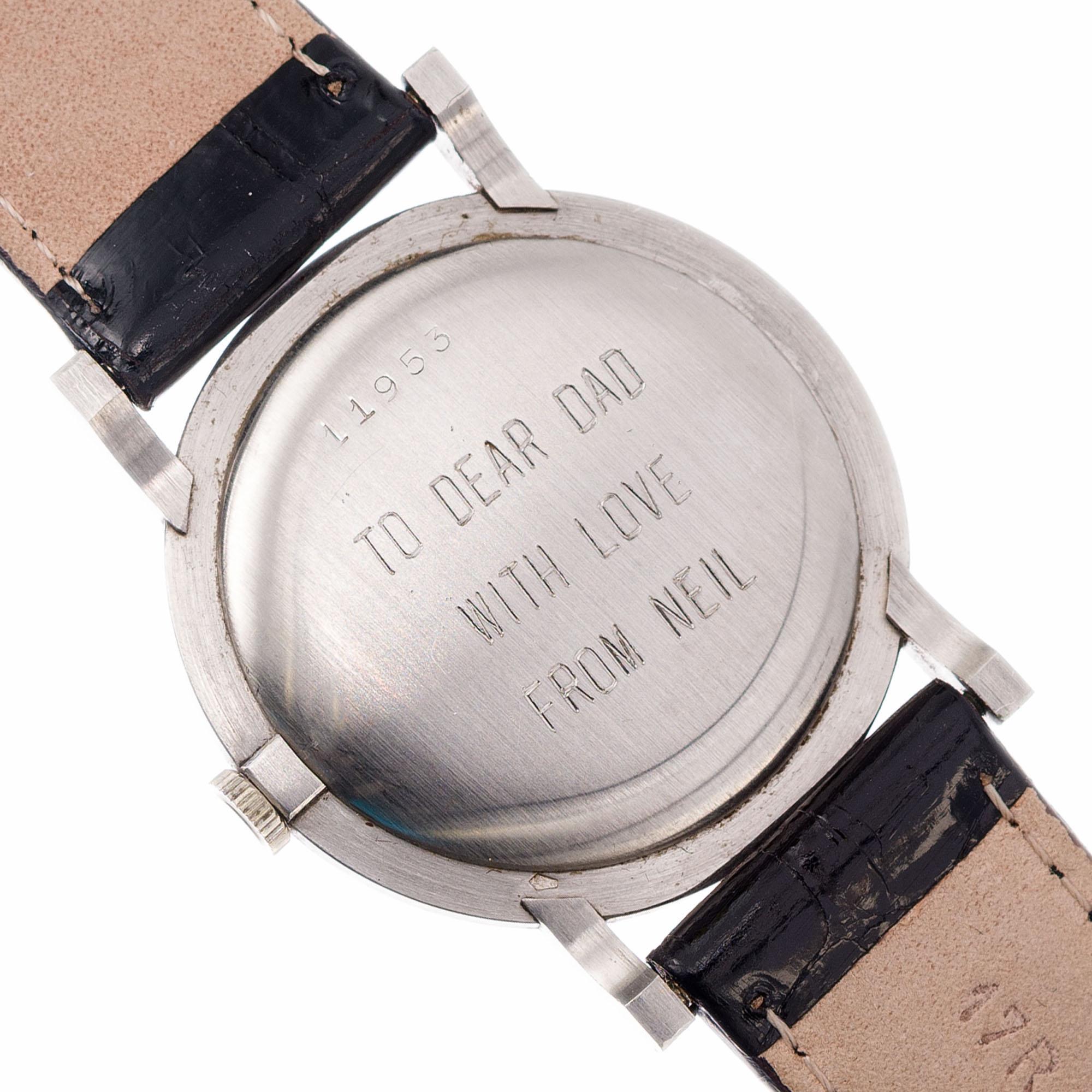 Handaufzugs-Armbanduhr von Audemars Piguet aus Platin im Angebot 2